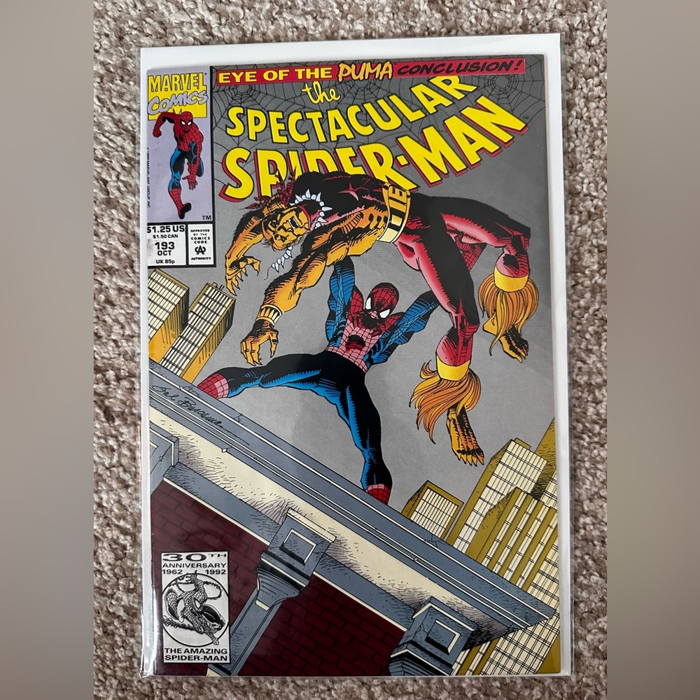 Vintage 1992 The Spectacular Spider-Man #193(Marvel Comics October 1992)